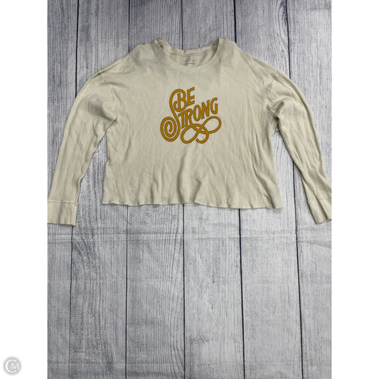 Top Long Sleeve By Anthropologie In White, Size: Xl