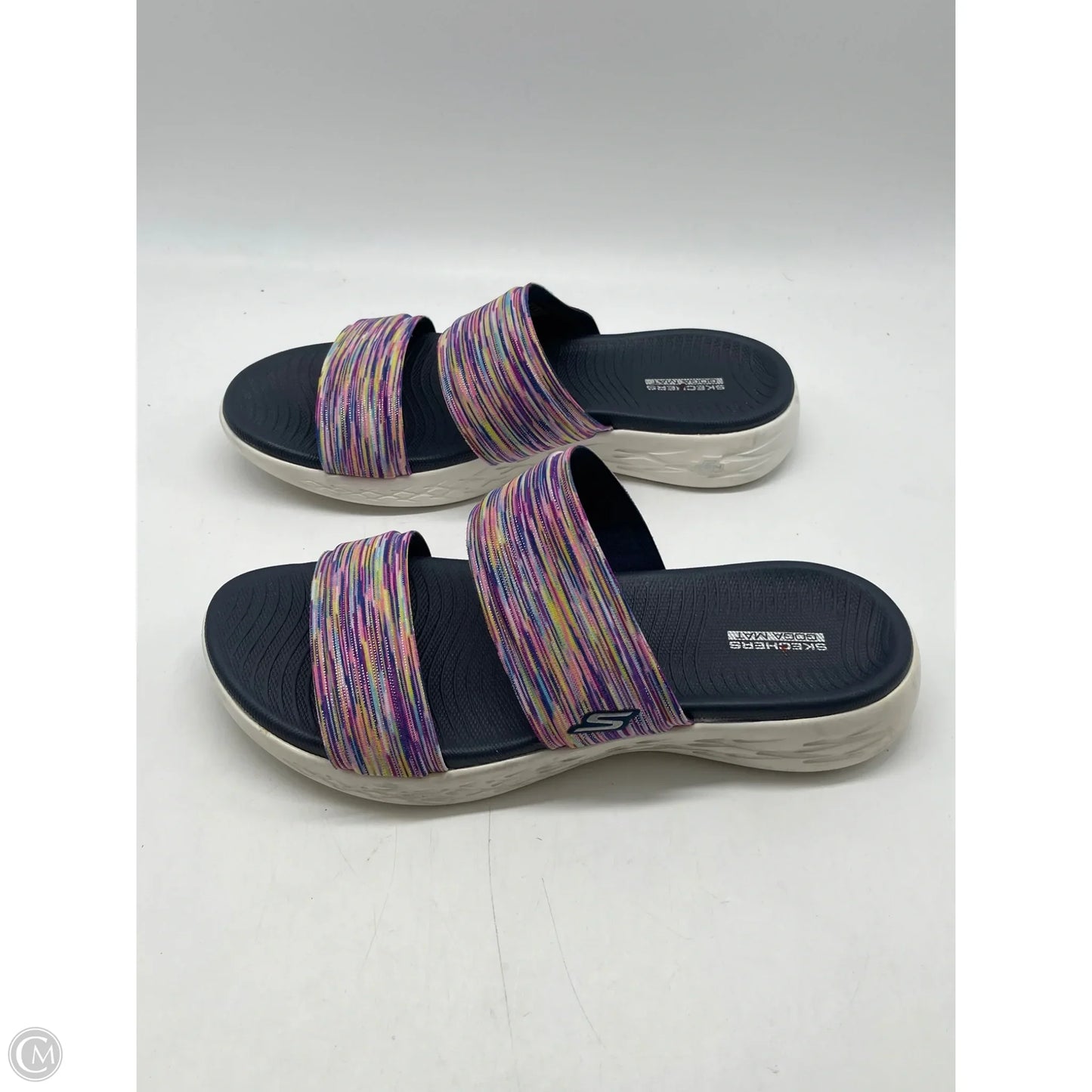 Sandals Flats By Skechers In Purple, Size: 9