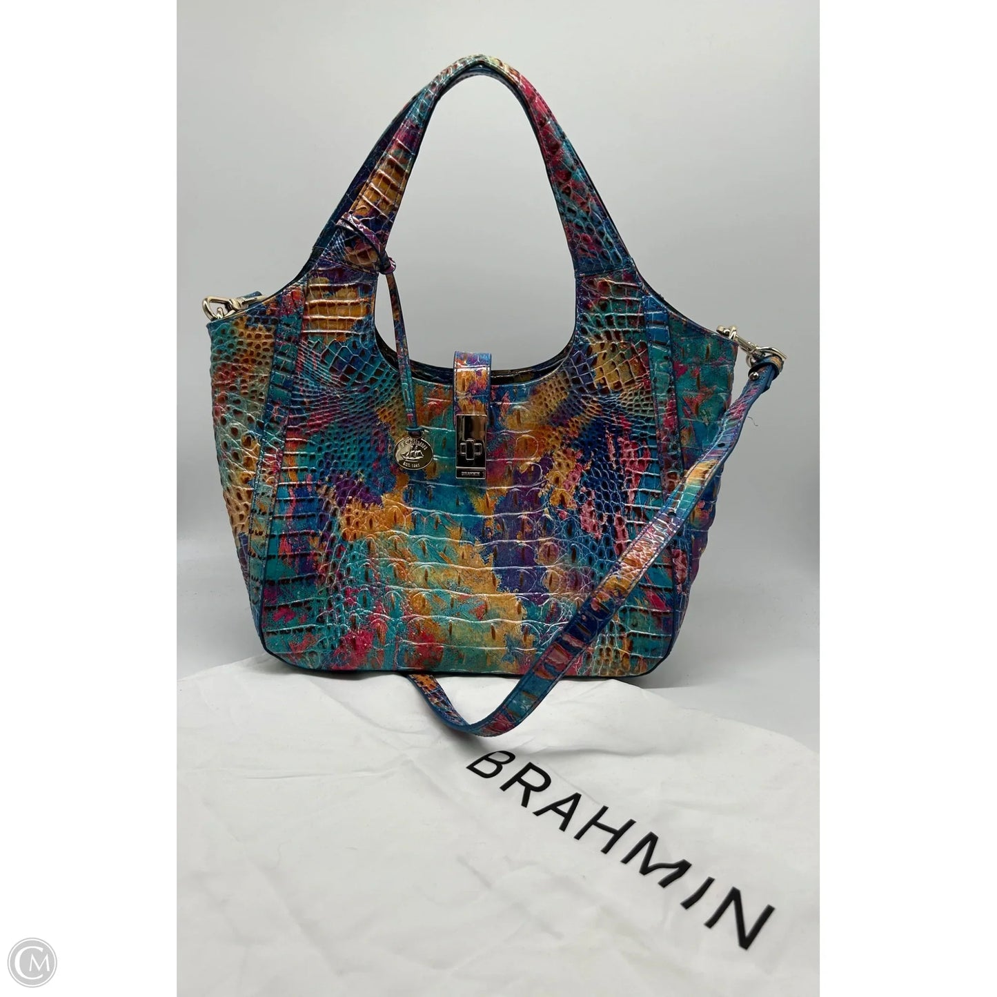 Handbag Designer By Brahmin, Size: Large