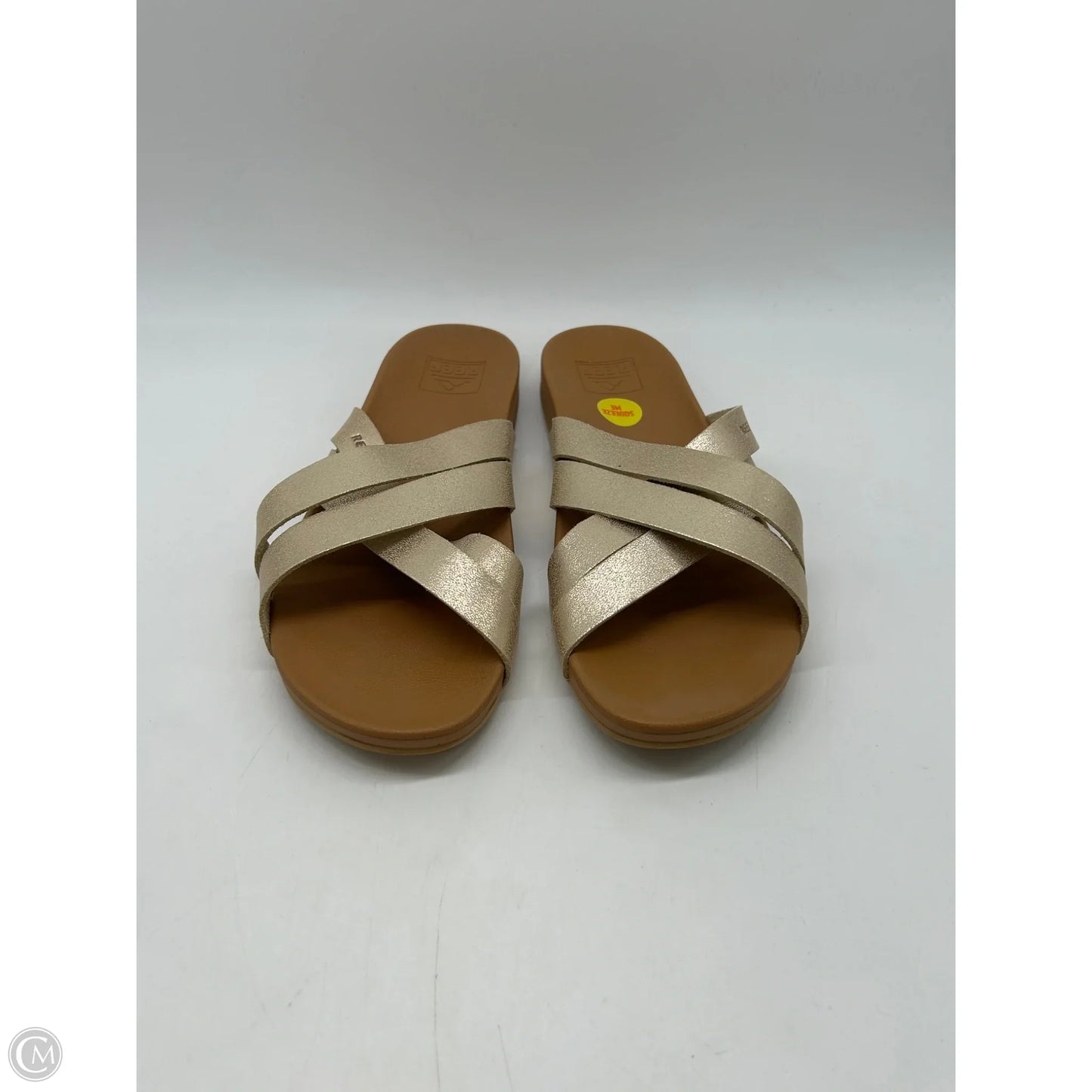 Sandals Flats By Reef In Gold, Size: 8