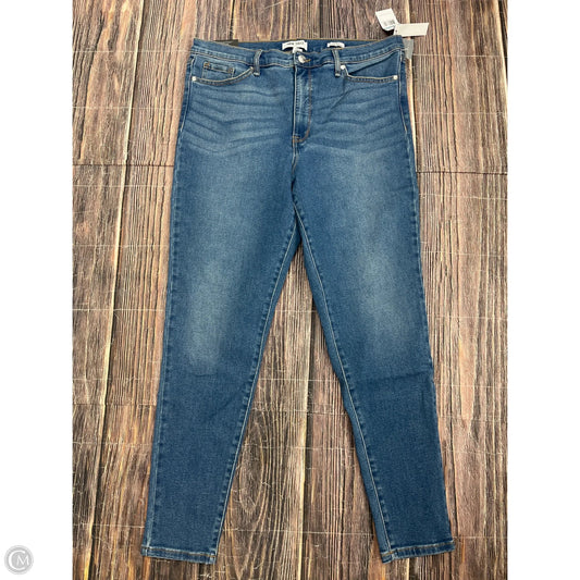 Jeans Skinny By Nine West In Blue Denim, Size: 16