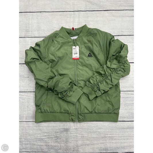 Jacket Puffer & Quilted By Reebok In Green, Size: L