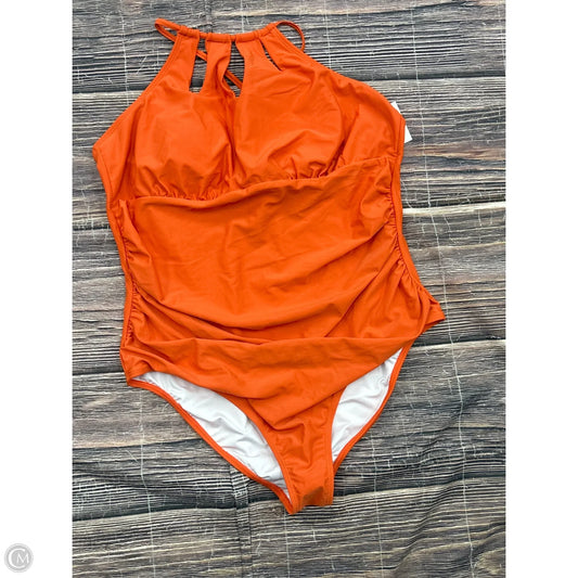 Swimsuit By Cupshe In Orange, Size: 1x
