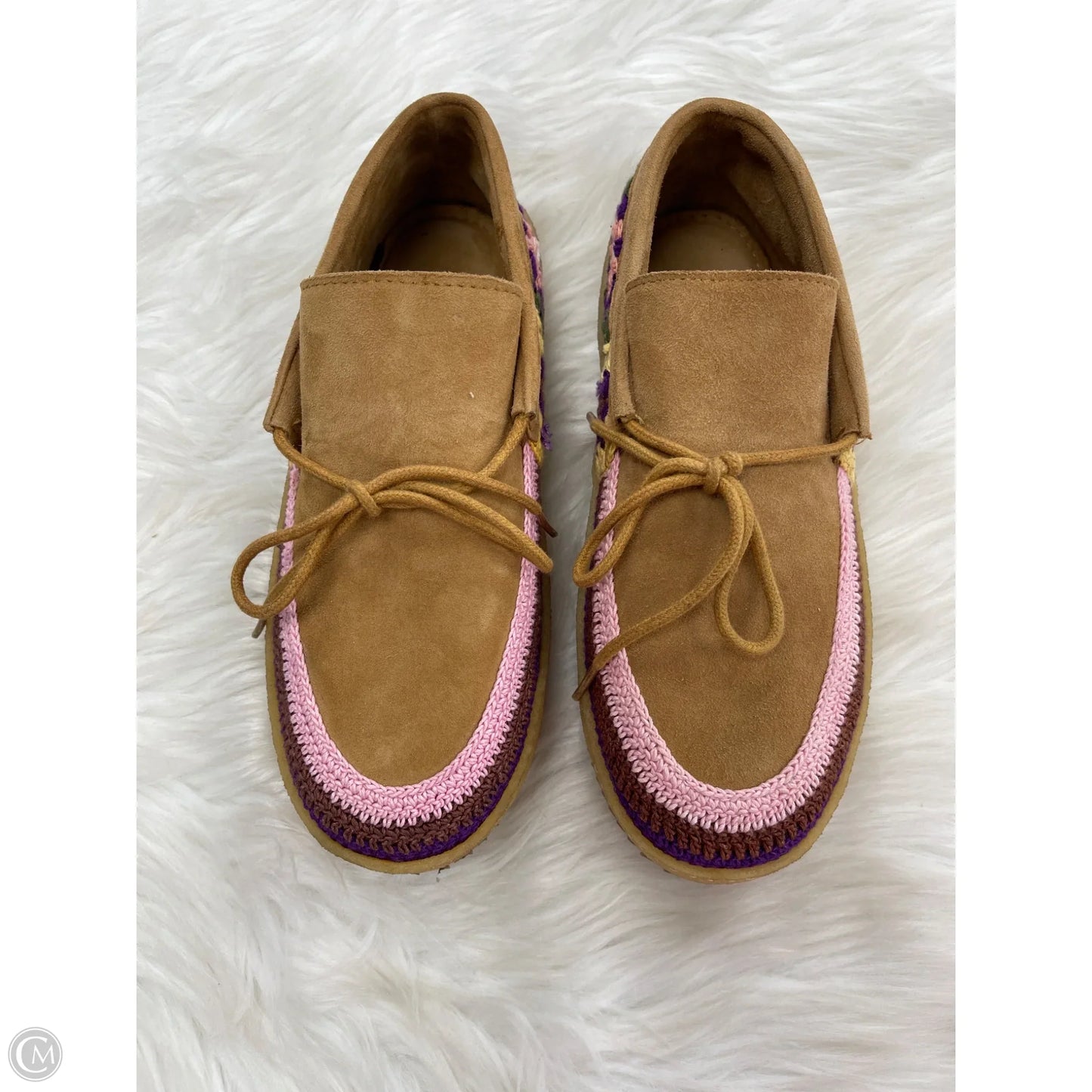Shoes Flats By Clothes Mentor In Tan, Size: 7.5