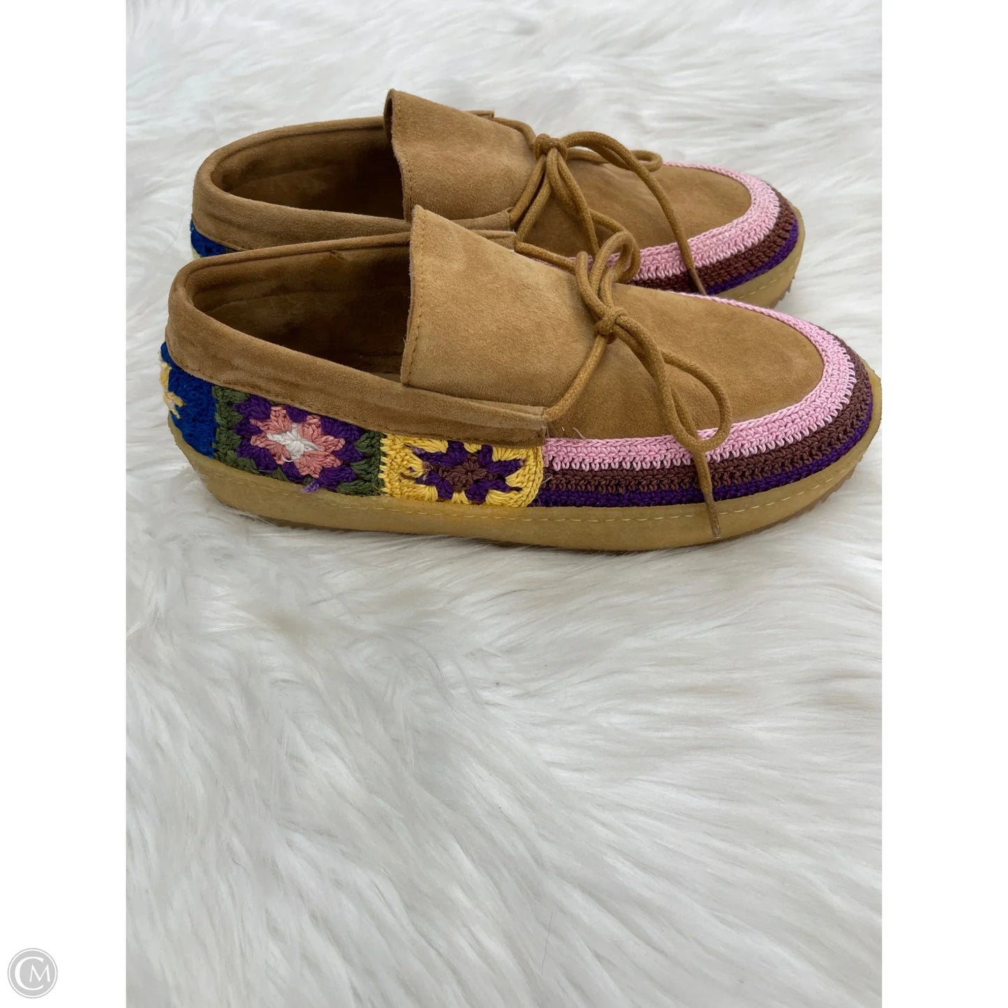 Shoes Flats By Clothes Mentor In Tan, Size: 7.5