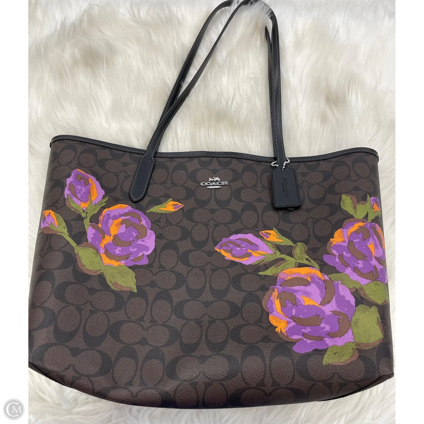 Tote Designer By Coach, Size: Large