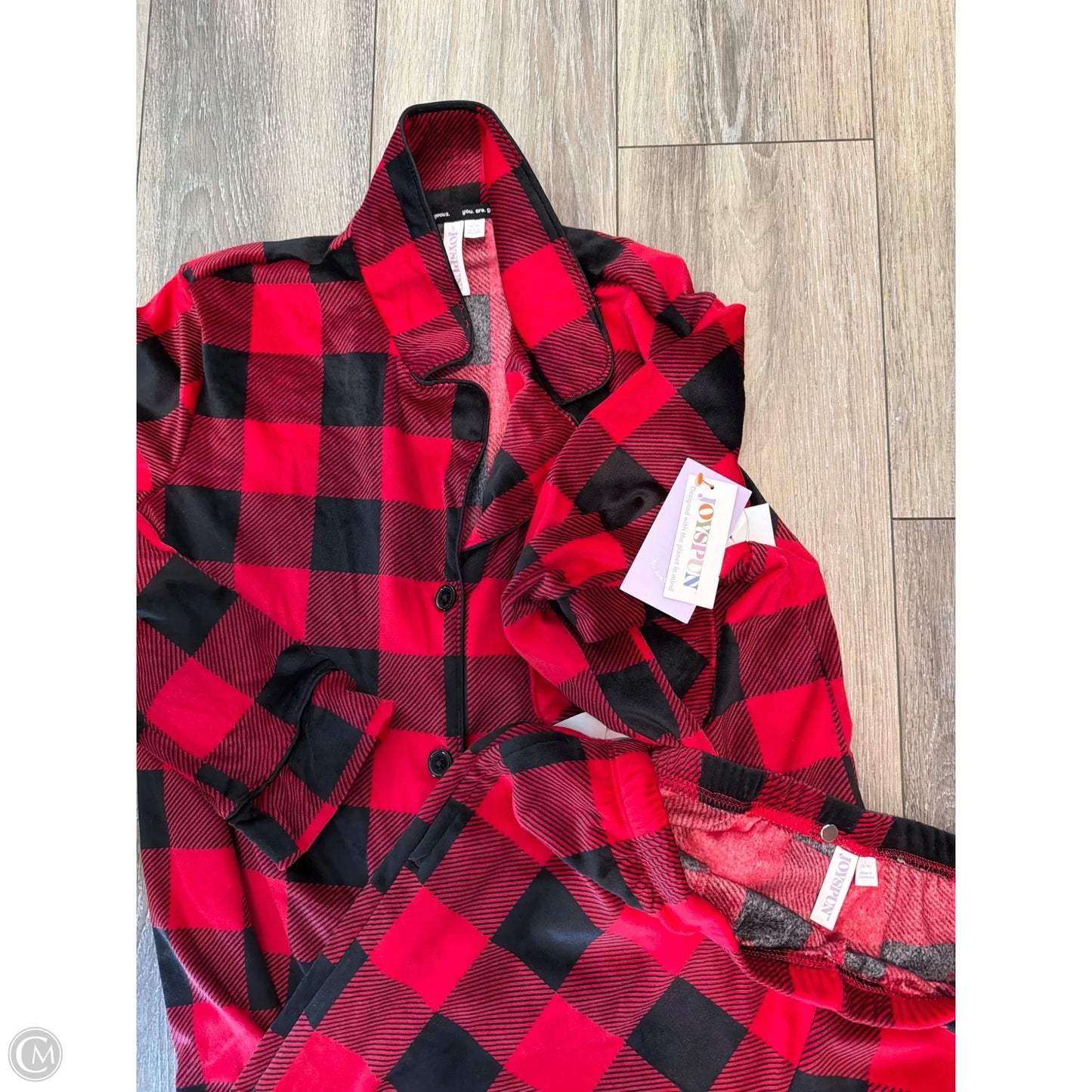Pajamas 2pc By Joyspun In Red, Size: L