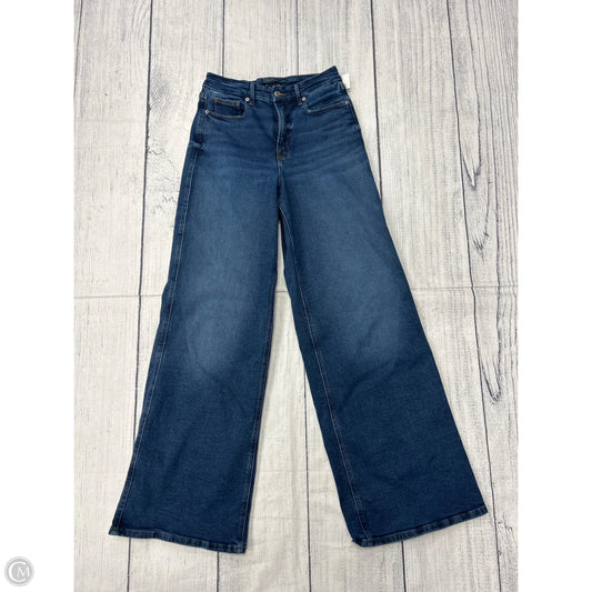 Jeans Wide Leg By Good American In Blue Denim, Size: 6