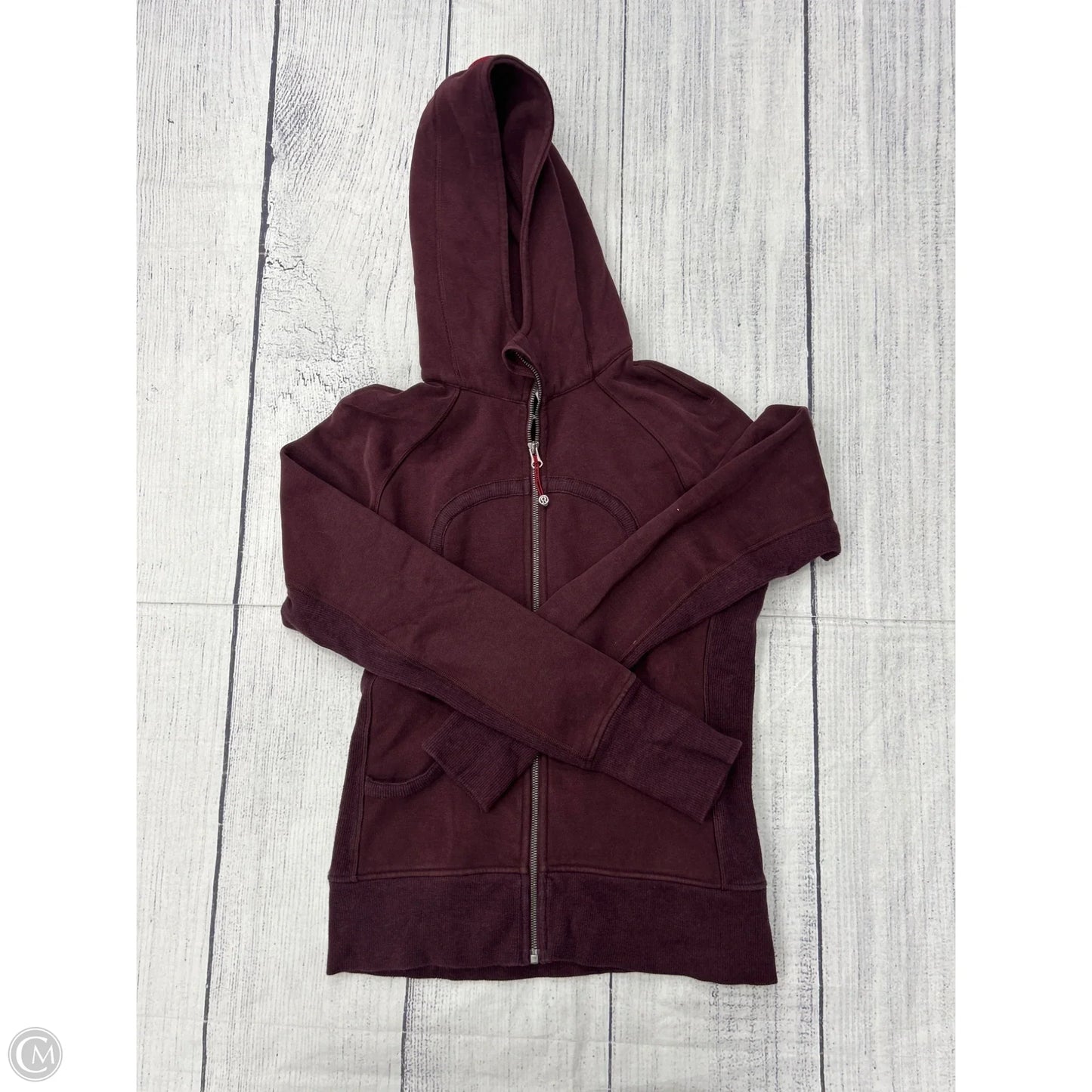 Athletic Jacket By Lululemon In Purple, Size: 8