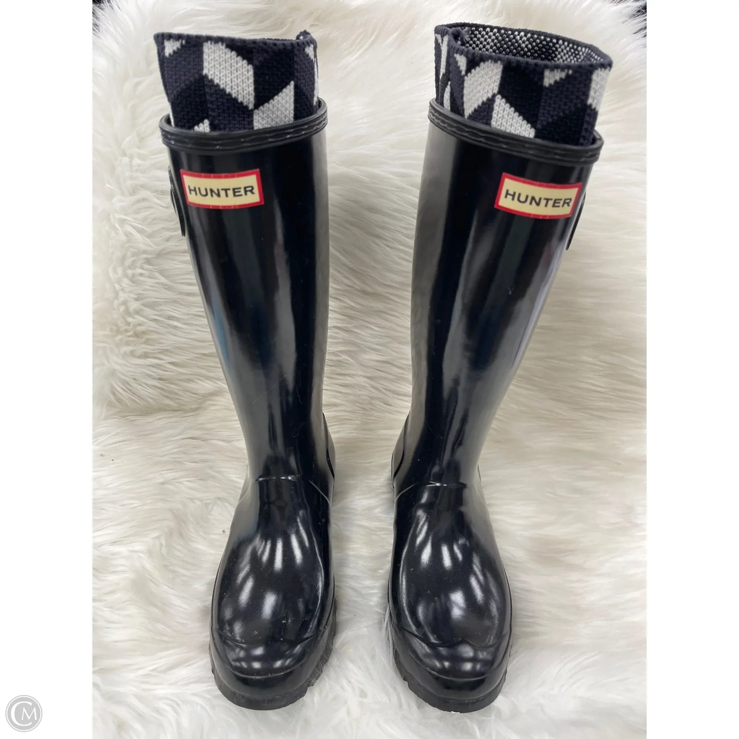 Boots Rain By Hunter In Black, Size: 6
