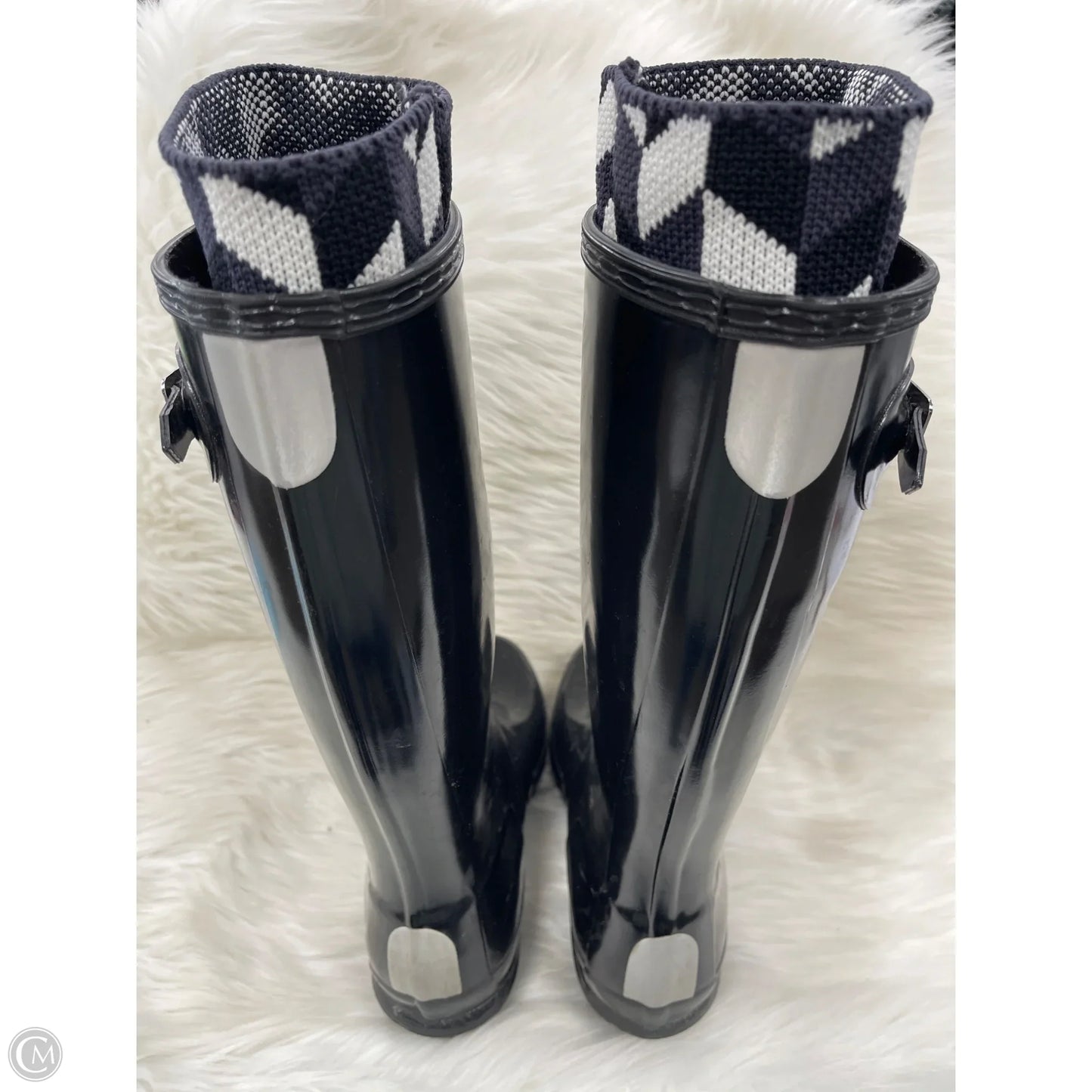 Boots Rain By Hunter In Black, Size: 6