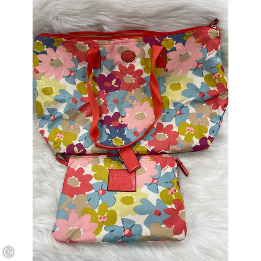 Tote Designer By Coach, Size: Medium