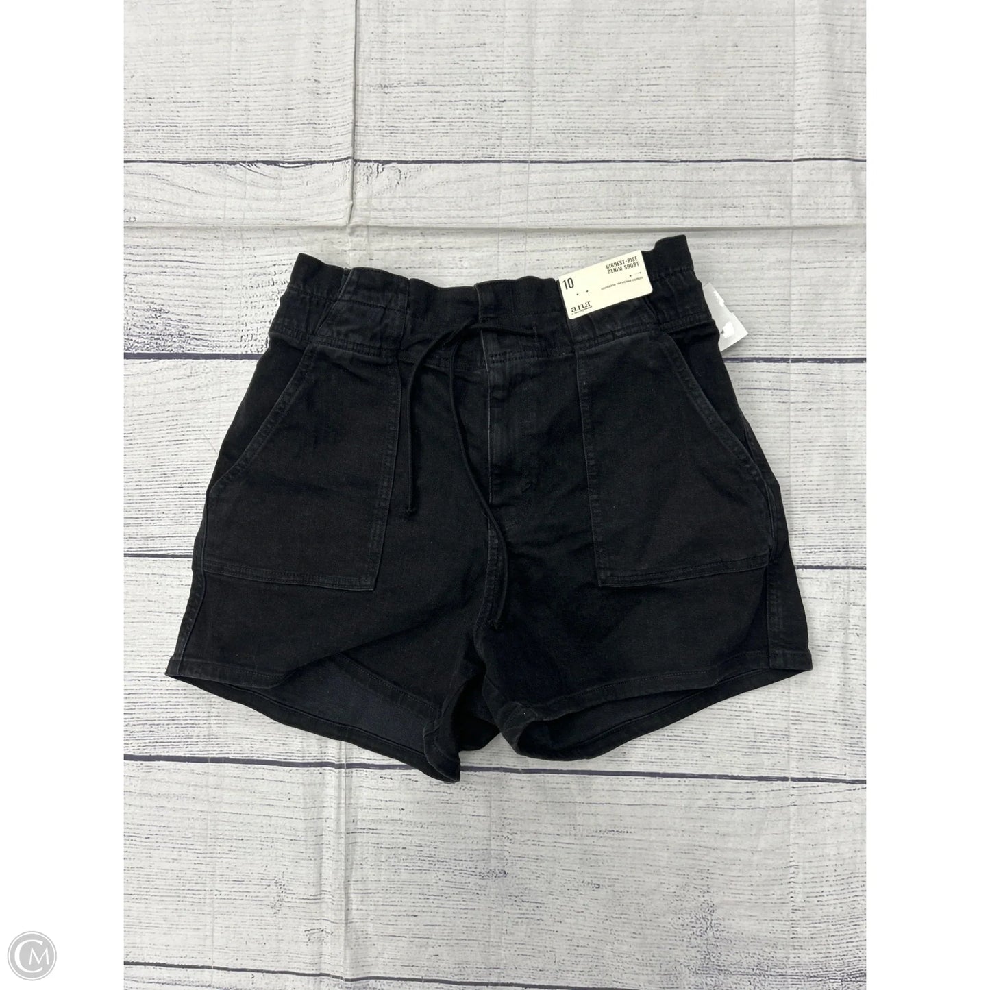 Shorts By Ana In Black Denim, Size: 10
