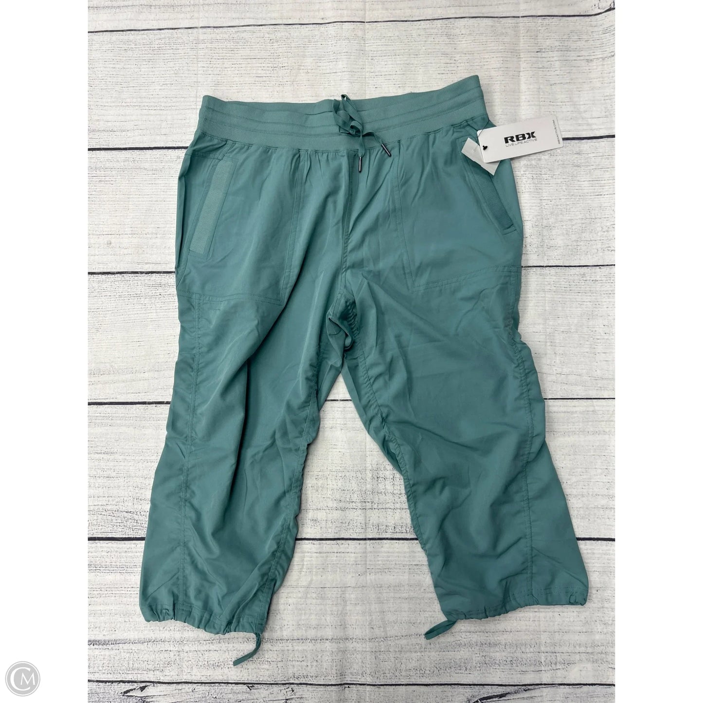 Athletic Capris By Rbx In Green, Size: L