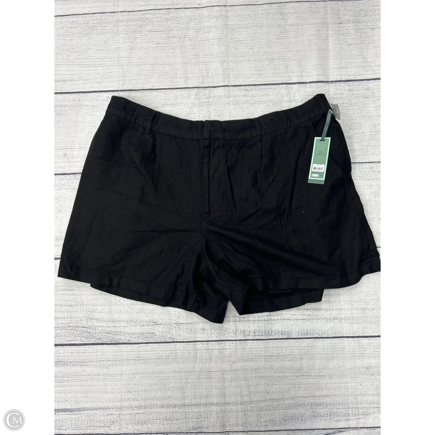 Shorts By Terra & Sky In Black, Size: 1x