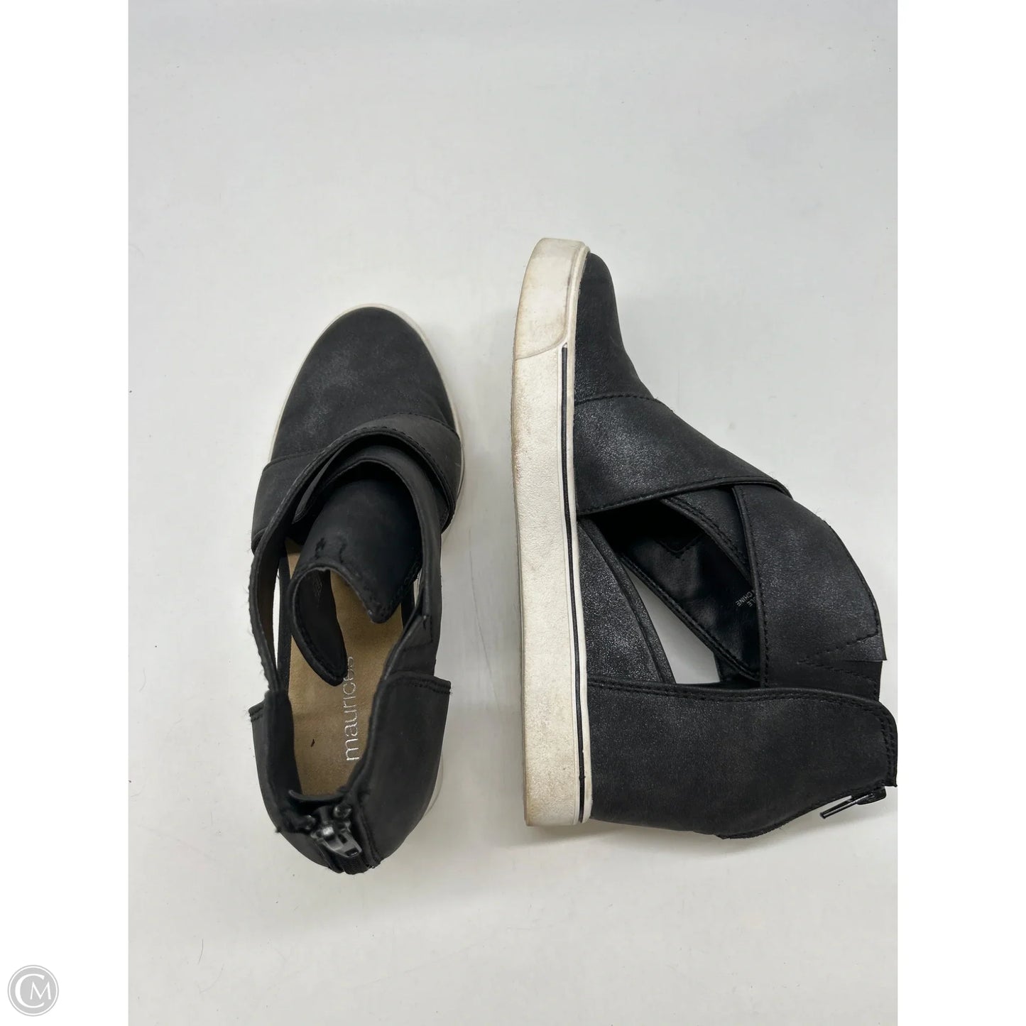 Shoes Heels Wedge By Maurices In Black, Size: 7