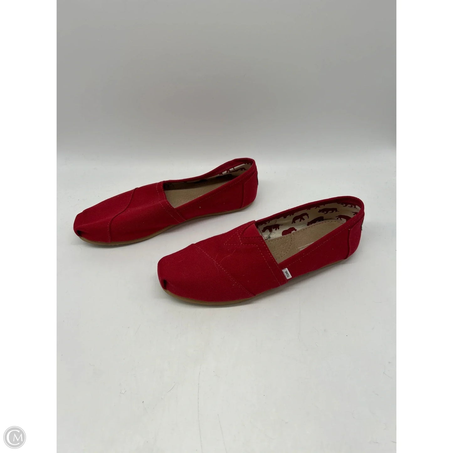 Shoes Flats By Toms In Red, Size: 8