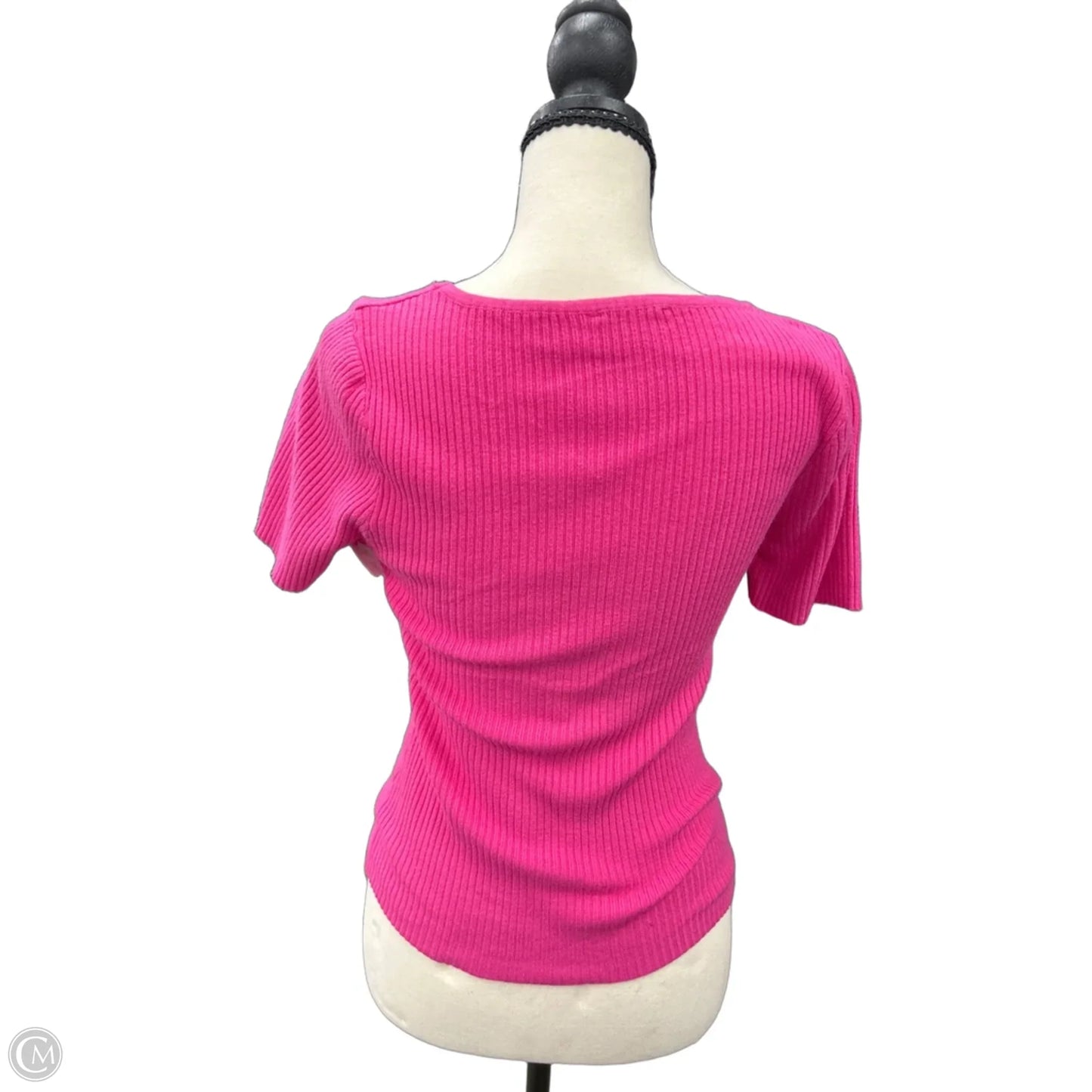 Top Short Sleeve By Allie Rose In Pink, Size: M