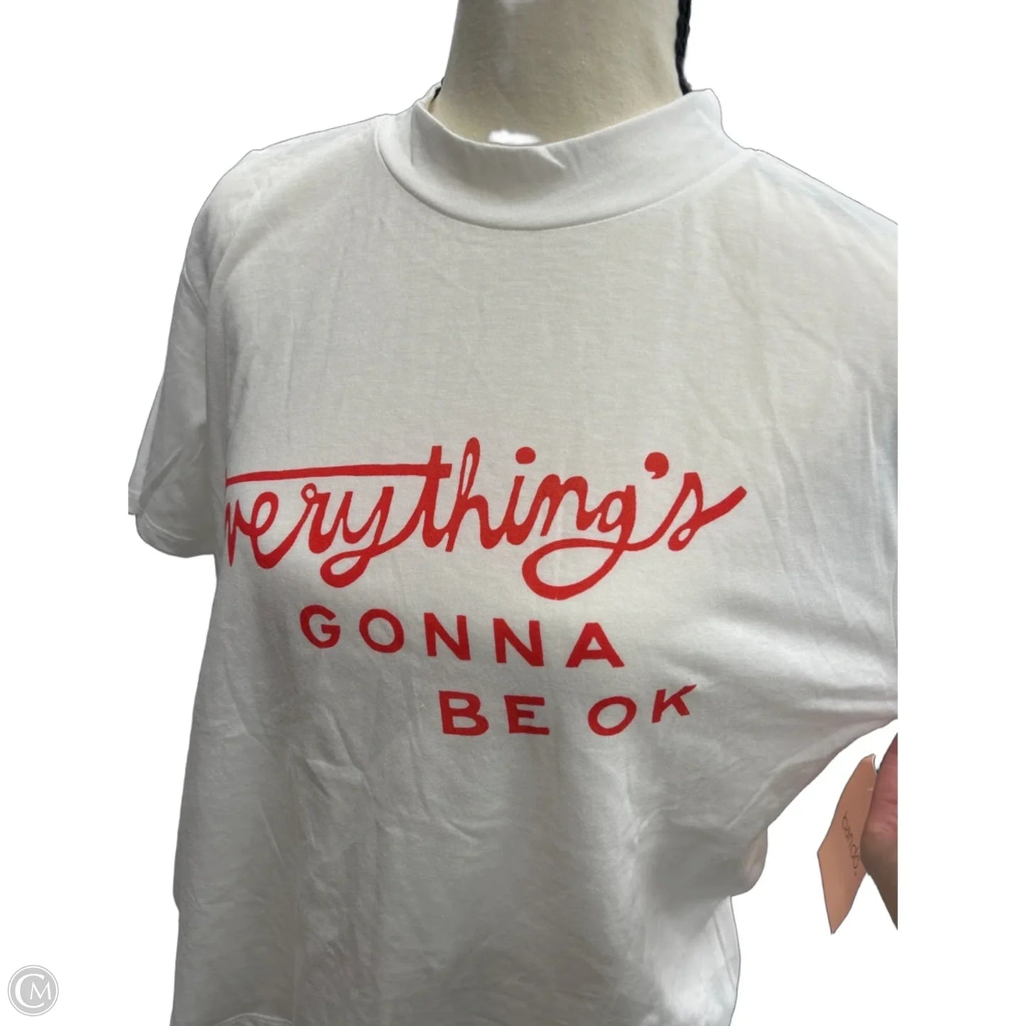 Top Short Sleeve Basic By Clothes Mentor In White, Size: S