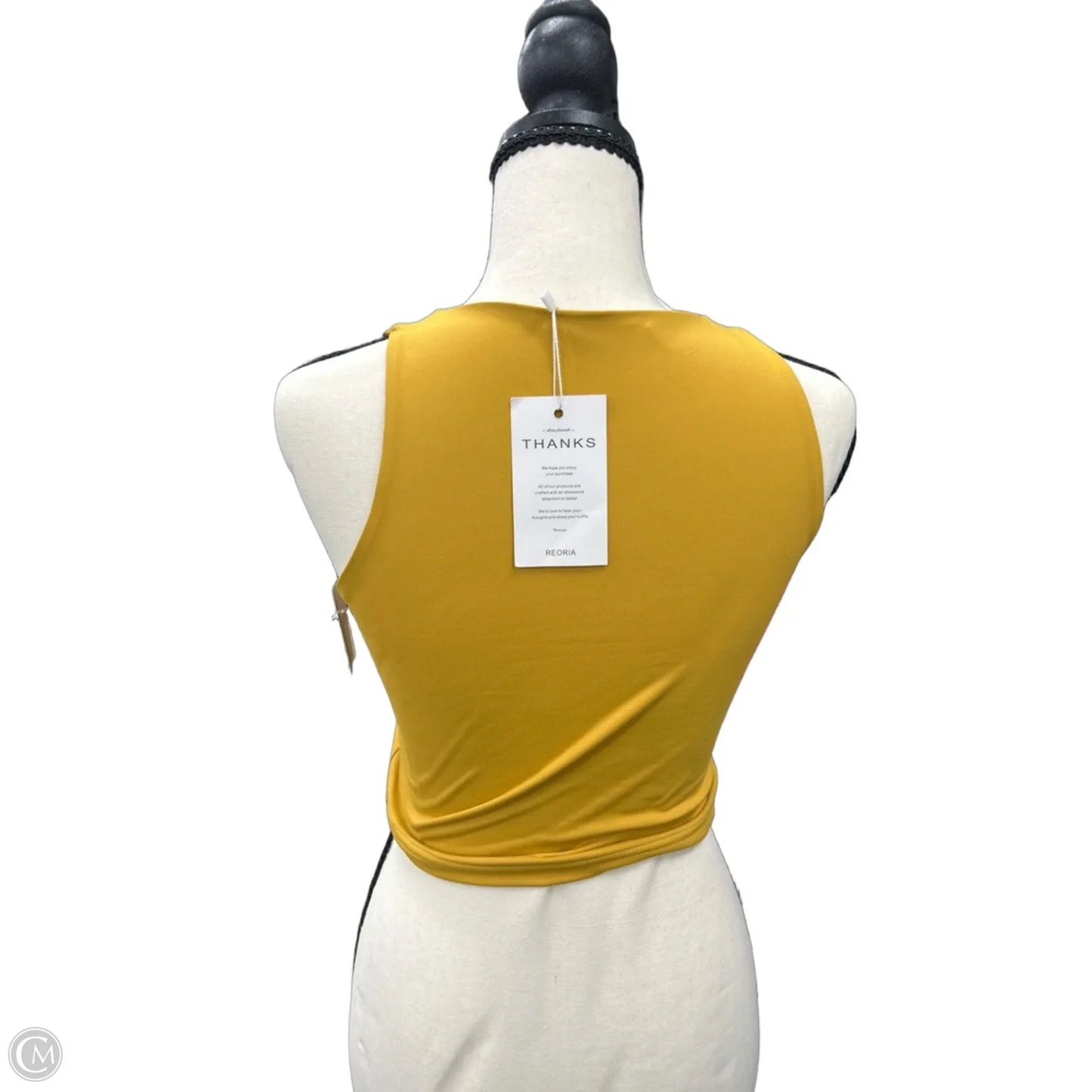 Athletic Tank Top By Reoria In Yellow, Size: S