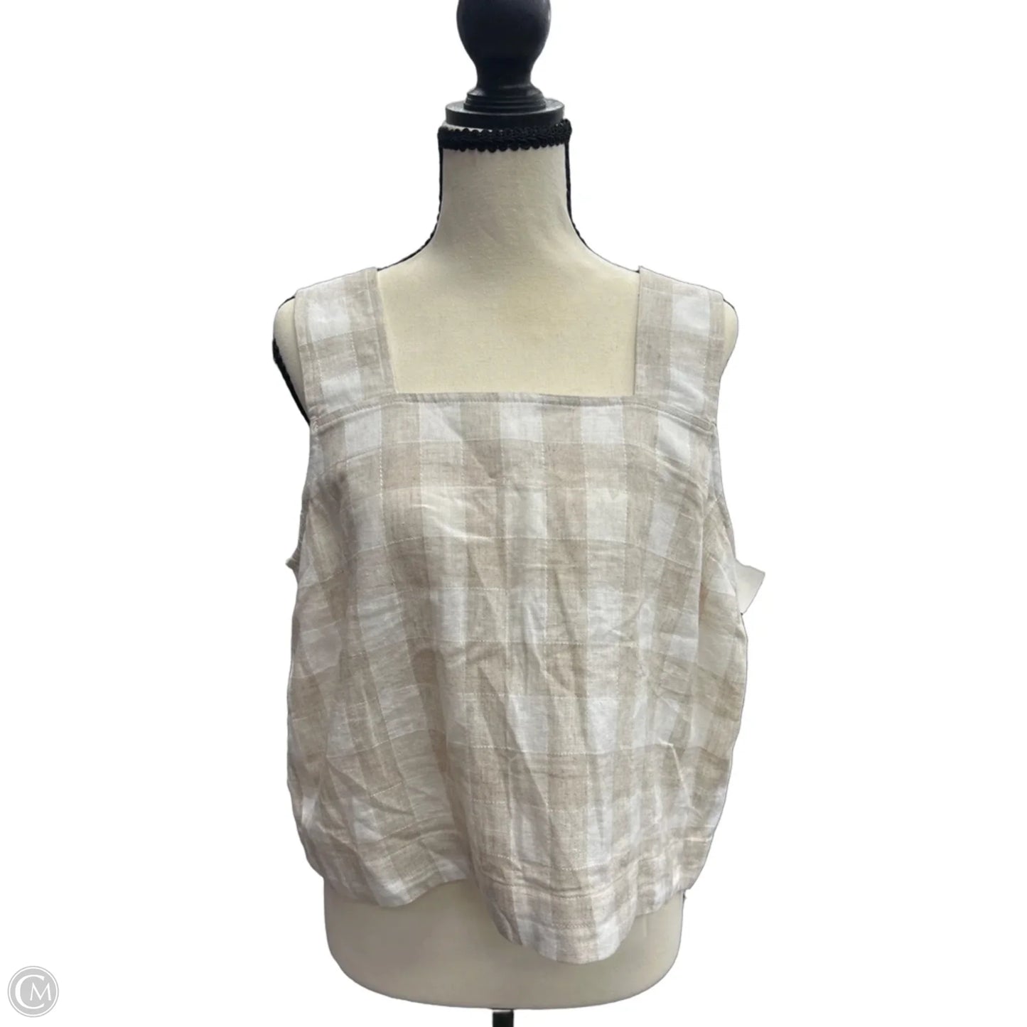 Tank Top By Madewell In Brown & Cream, Size: 8