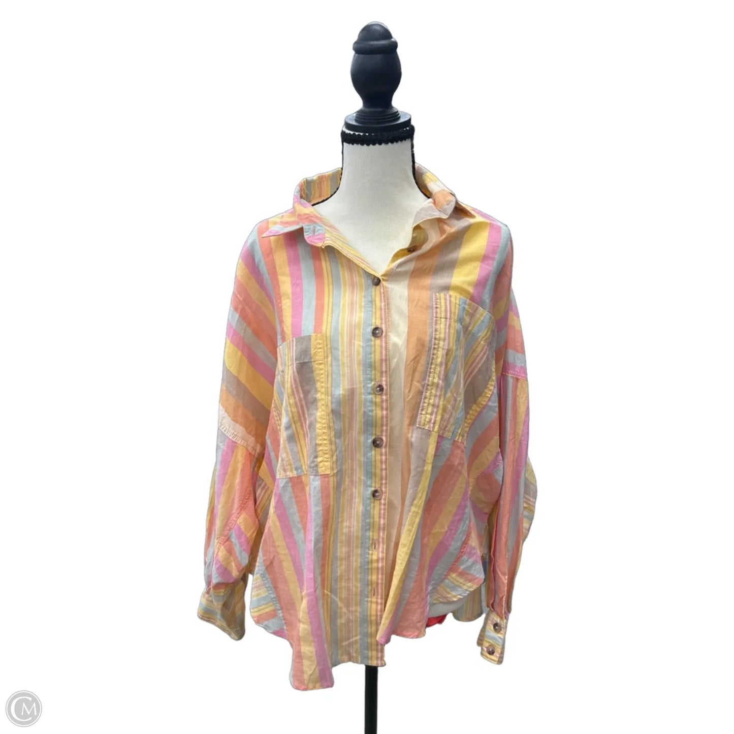 Top Long Sleeve By Bdg In Yellow, Size: Xs