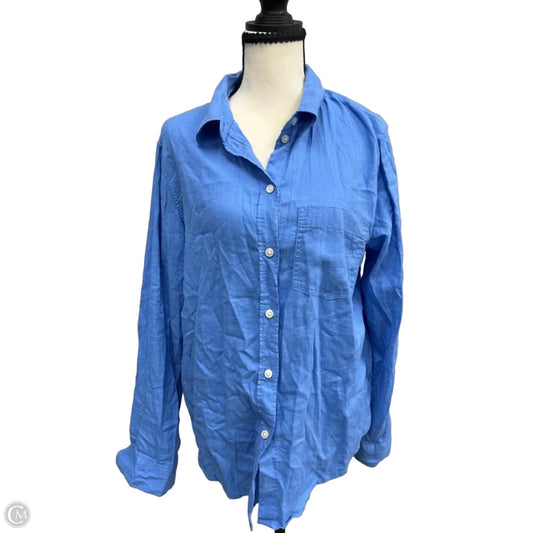 Top Long Sleeve By H&m In Blue, Size: S