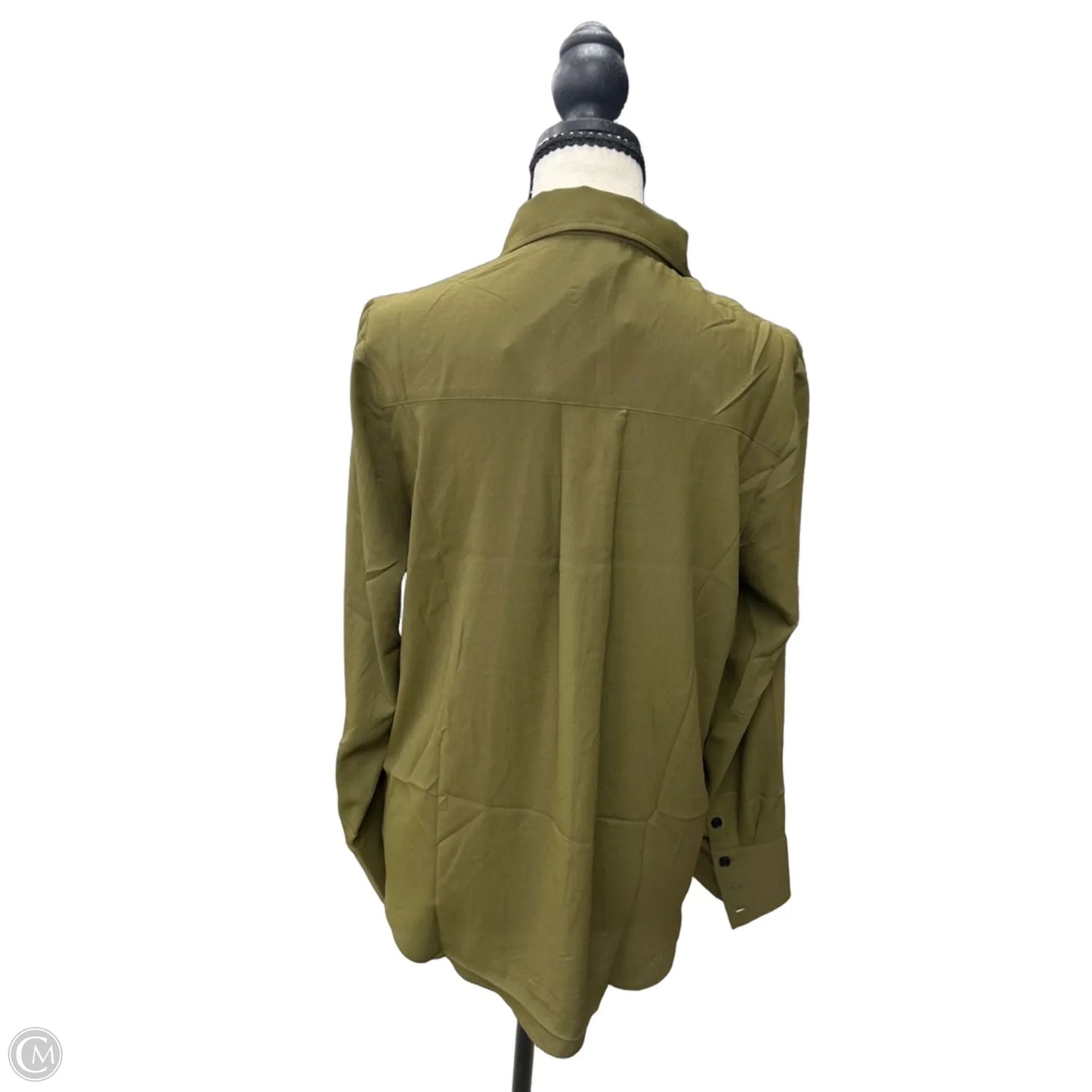 Top Long Sleeve By H&m In Green, Size: Xs