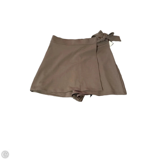 Skort By H&m In Taupe, Size: M