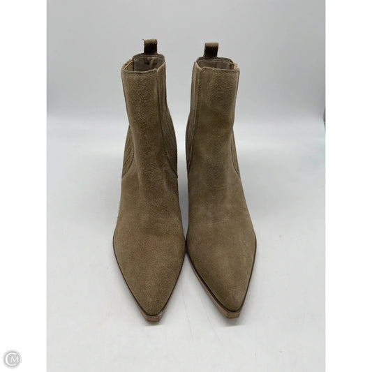 Boots Ankle Heels By Marc Fisher In Brown, Size: 9