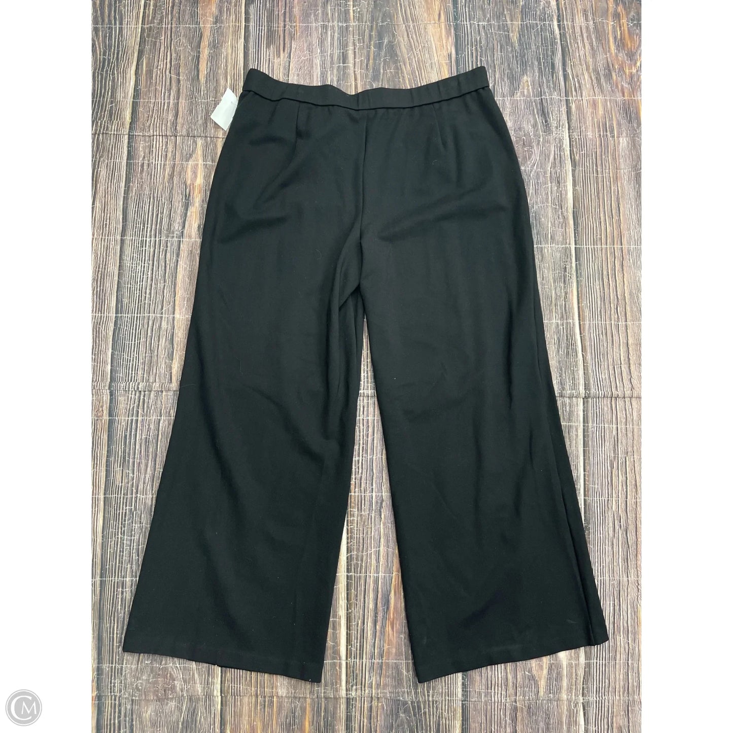 Pants Wide Leg By Isaac Mizrahi Live Qvc In Black, Size: L