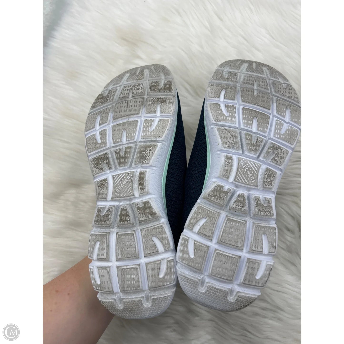 Shoes Athletic By Skechers In Navy, Size: 8