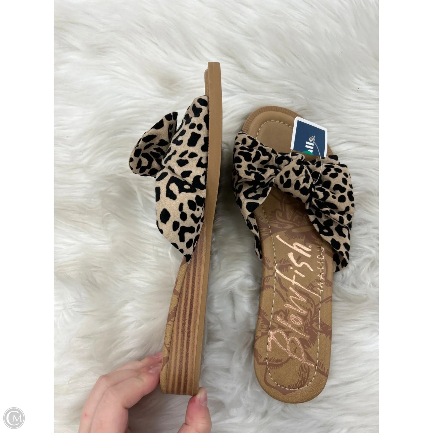 Sandals Flats By Blowfish In Animal Print, Size: 8