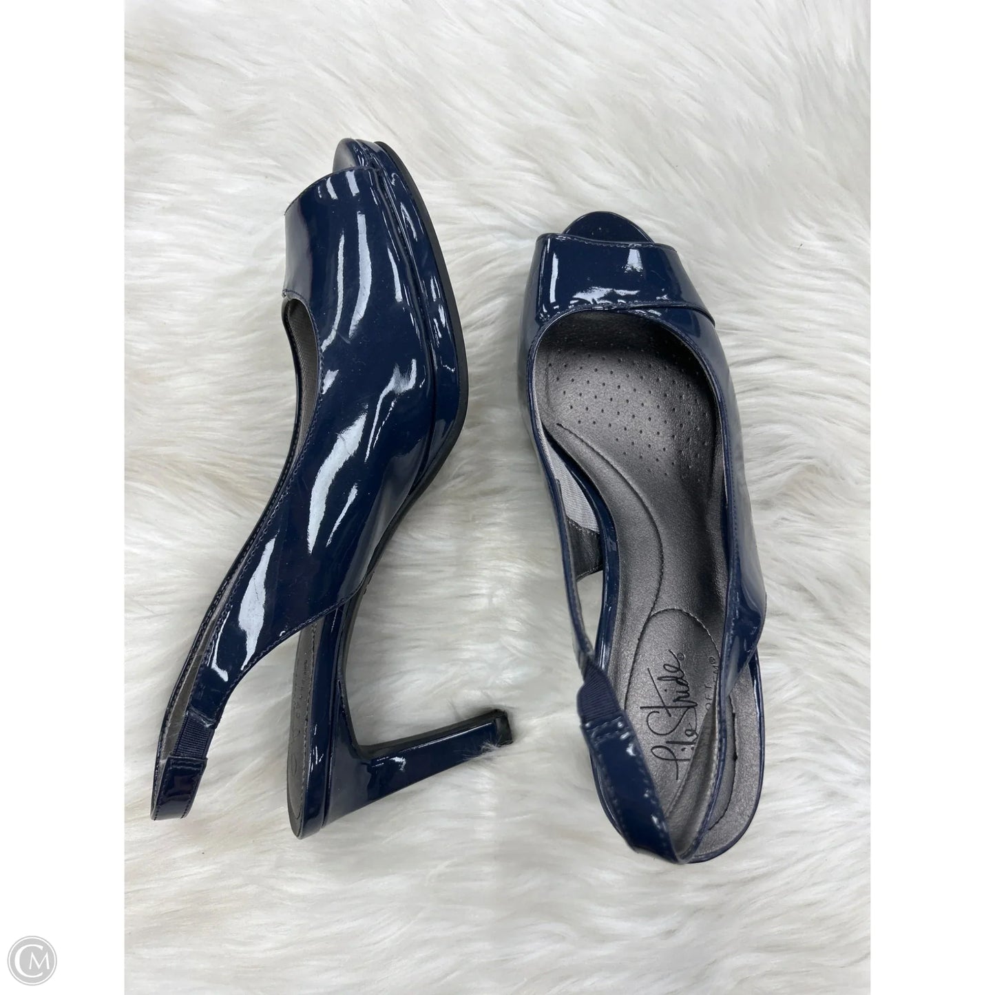 Sandals Heels Stiletto By Life Stride In Blue, Size: 9.5