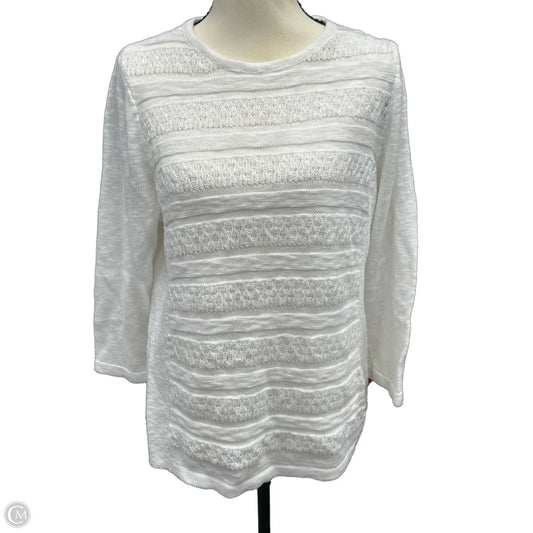 Sweater By Christopher And Banks In White, Size: M