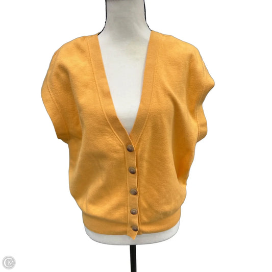 Vest Sweater By Maeve In Orange, Size: S
