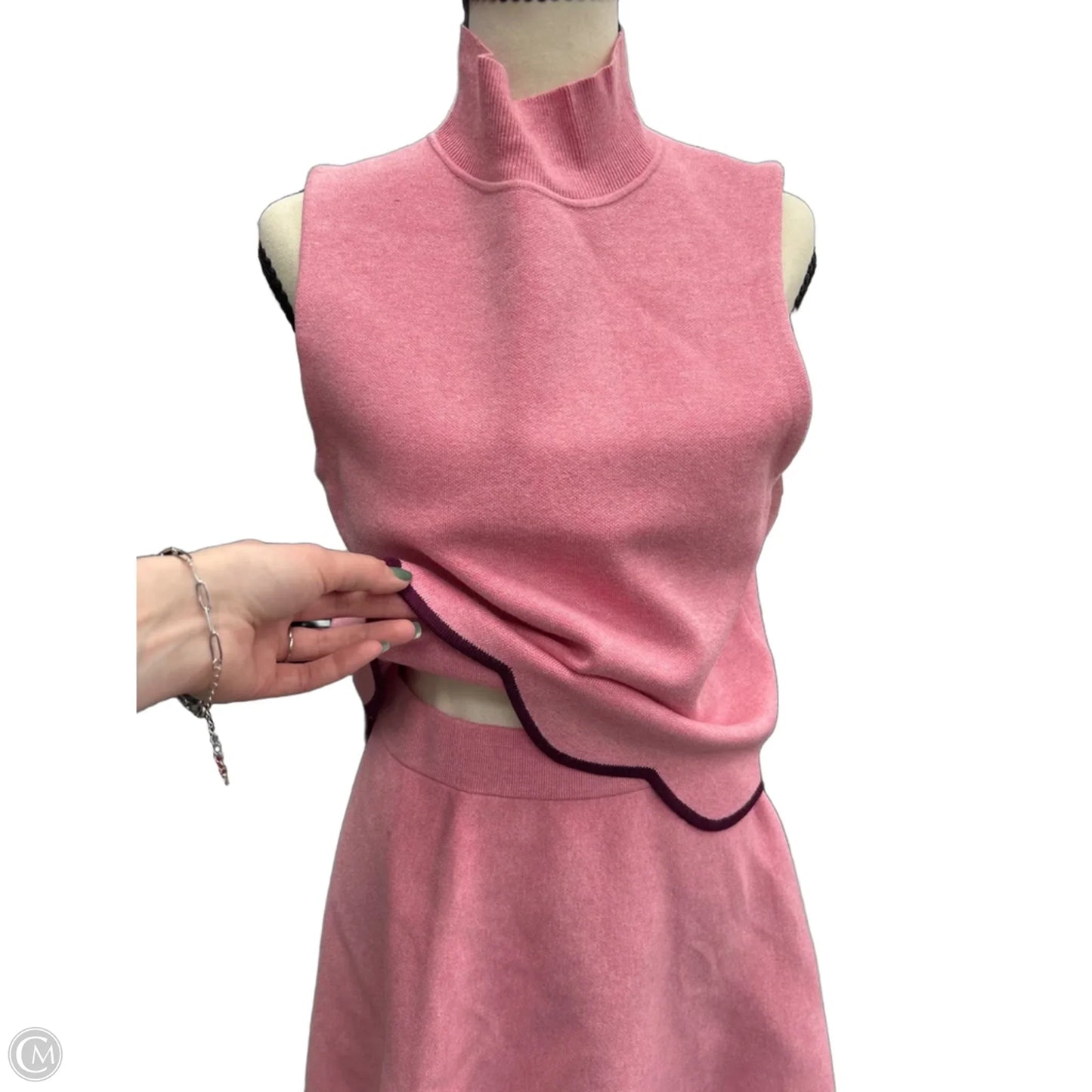 Skirt Set 2pc By Maeve In Pink, Size: M