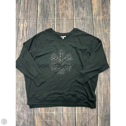 Sweatshirt Crewneck By Maurices In Black, Size: 4