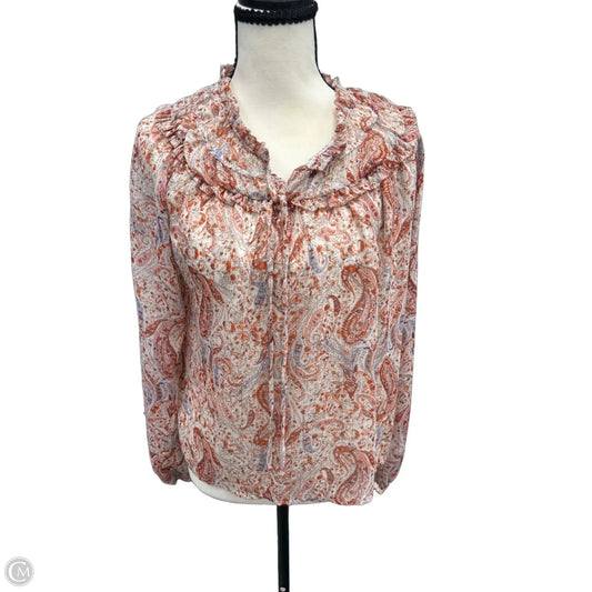 Top Long Sleeve By Mi Ami In Red, Size: M