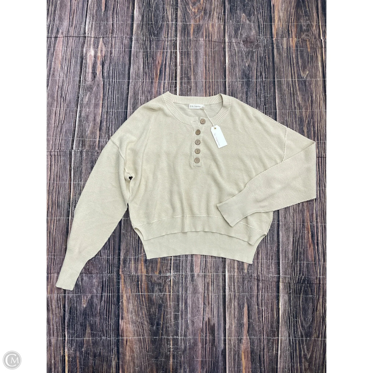 Sweater By By Together In Tan, Size: L
