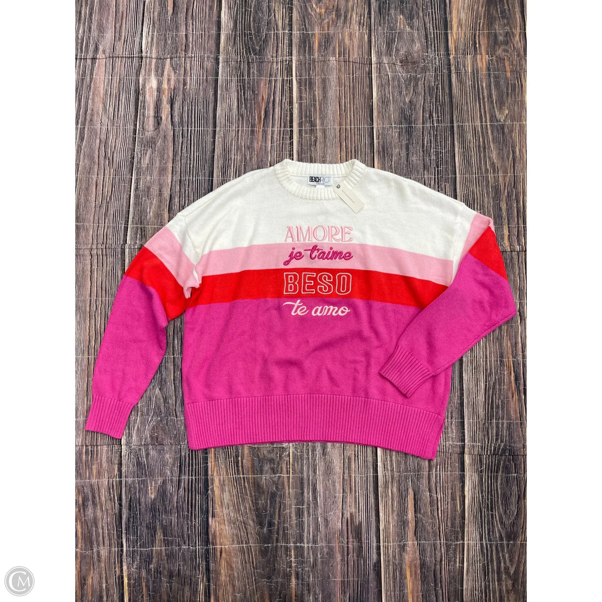 Sweater By Beach Riot In White, Size: Xl