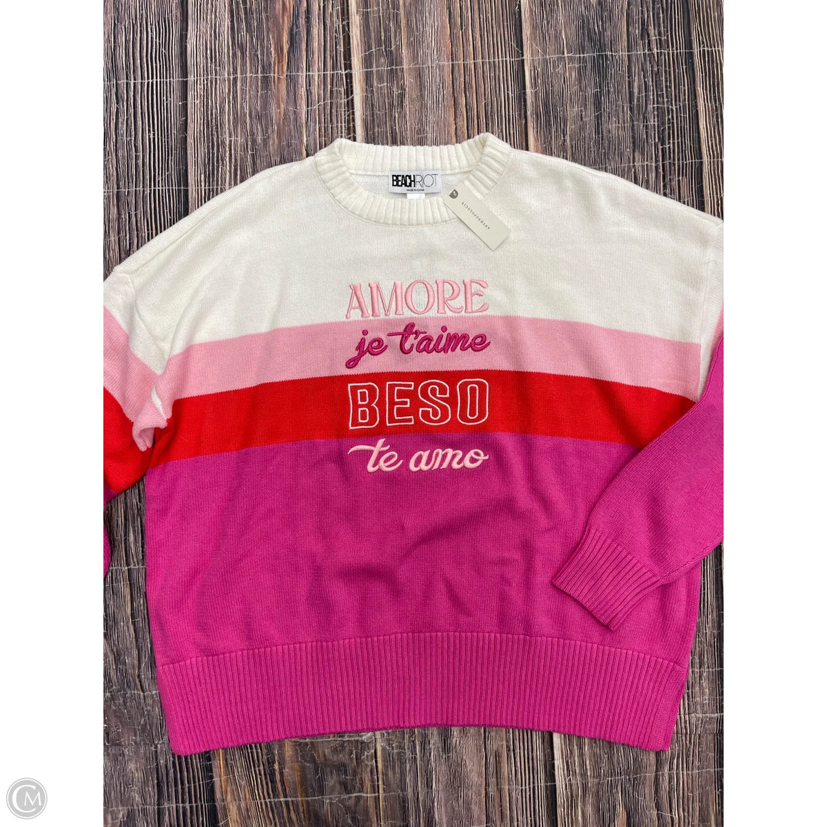 Sweater By Beach Riot In White, Size: Xl