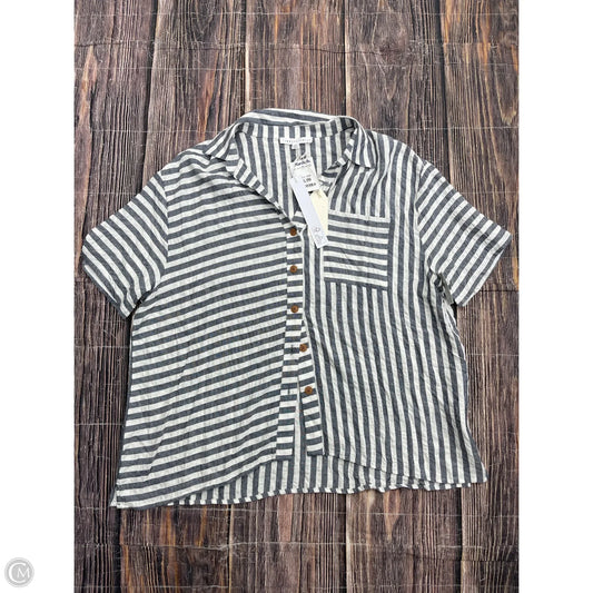 Top Short Sleeve By Jane And Delancey In Blue, Size: Xl