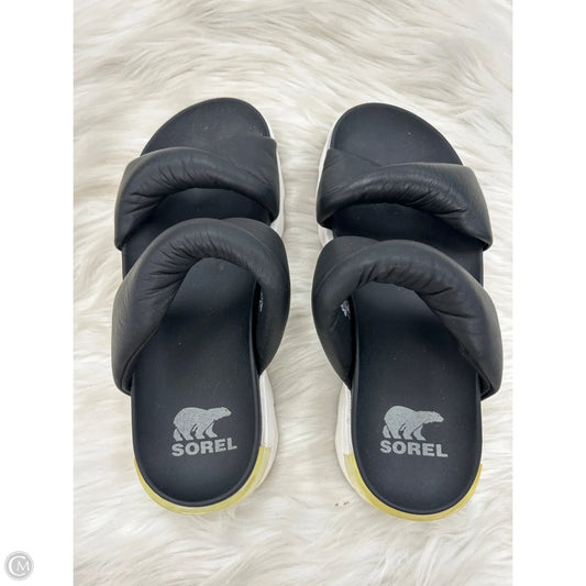 Sandals Flats By Sorel In Black, Size: 8