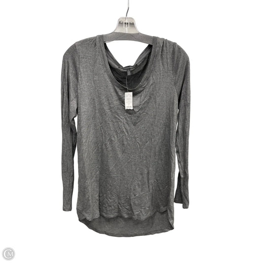 Top Long Sleeve Basic By White House Black Market In Grey, Size: S