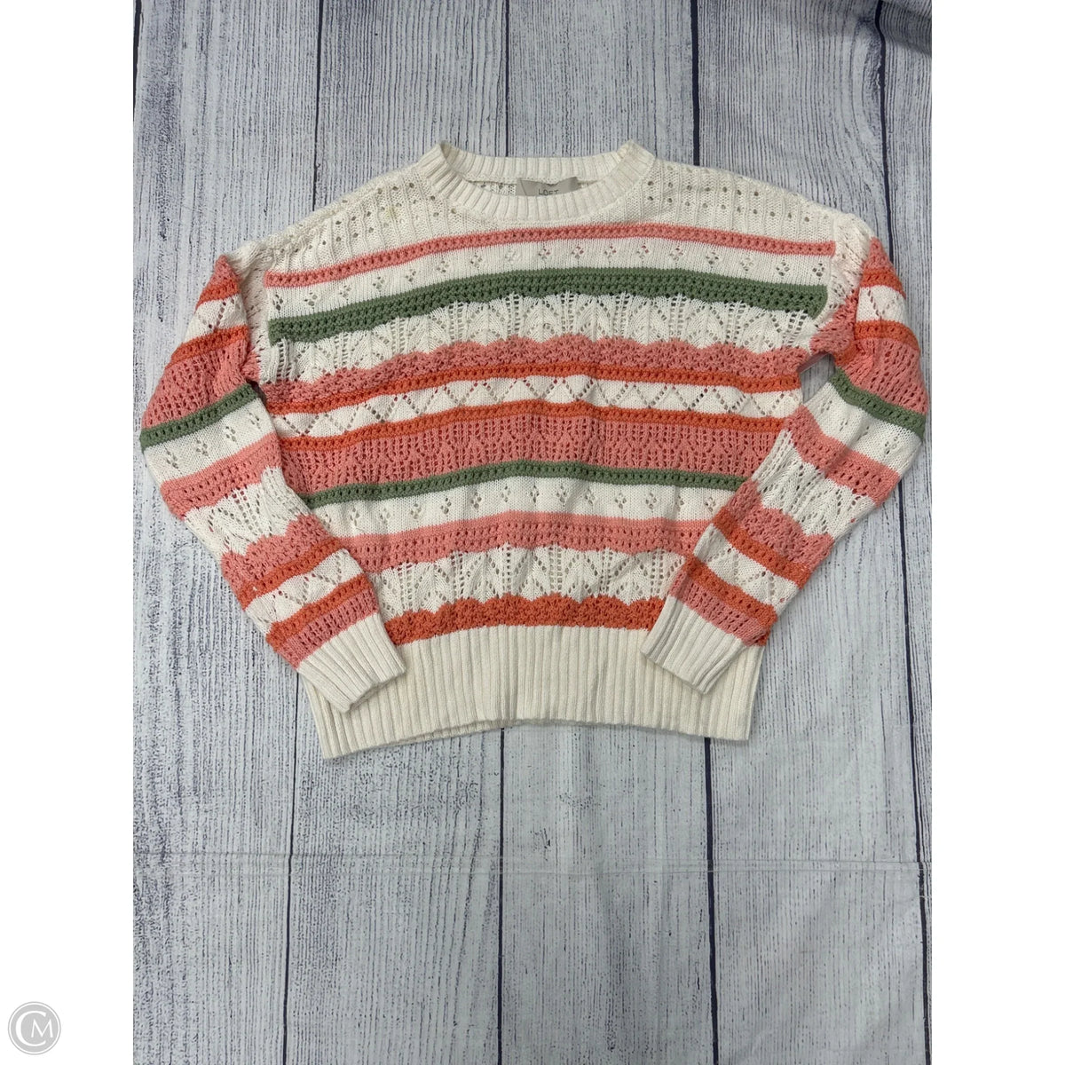 Sweater By Loft In White, Size: M