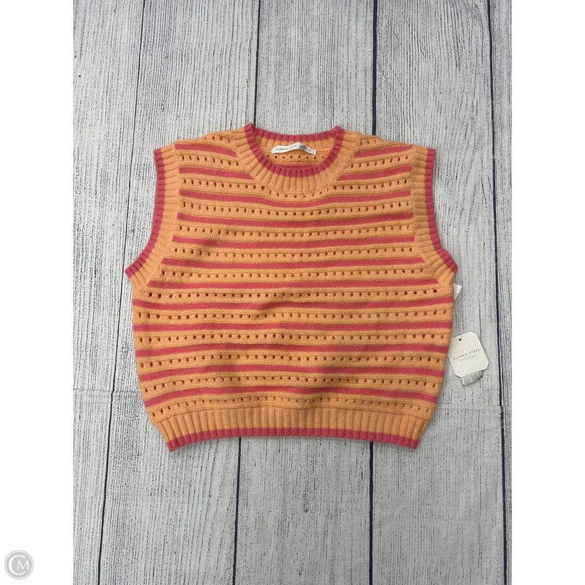 Sweater Short Sleeve By Altard State In Orange, Size: S