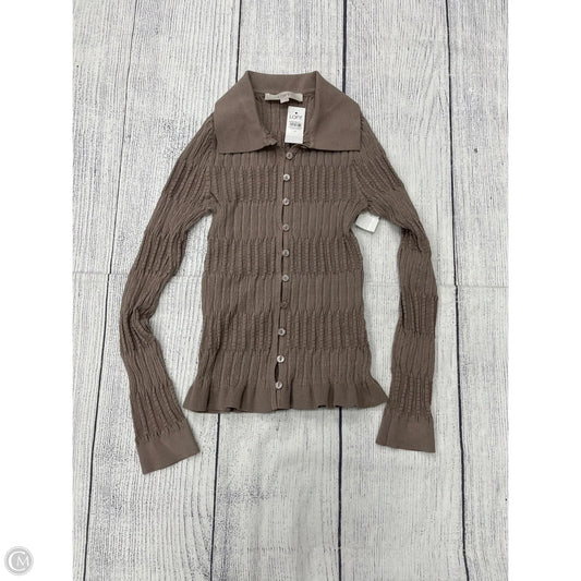 Top Long Sleeve By Loft In Brown, Size: M