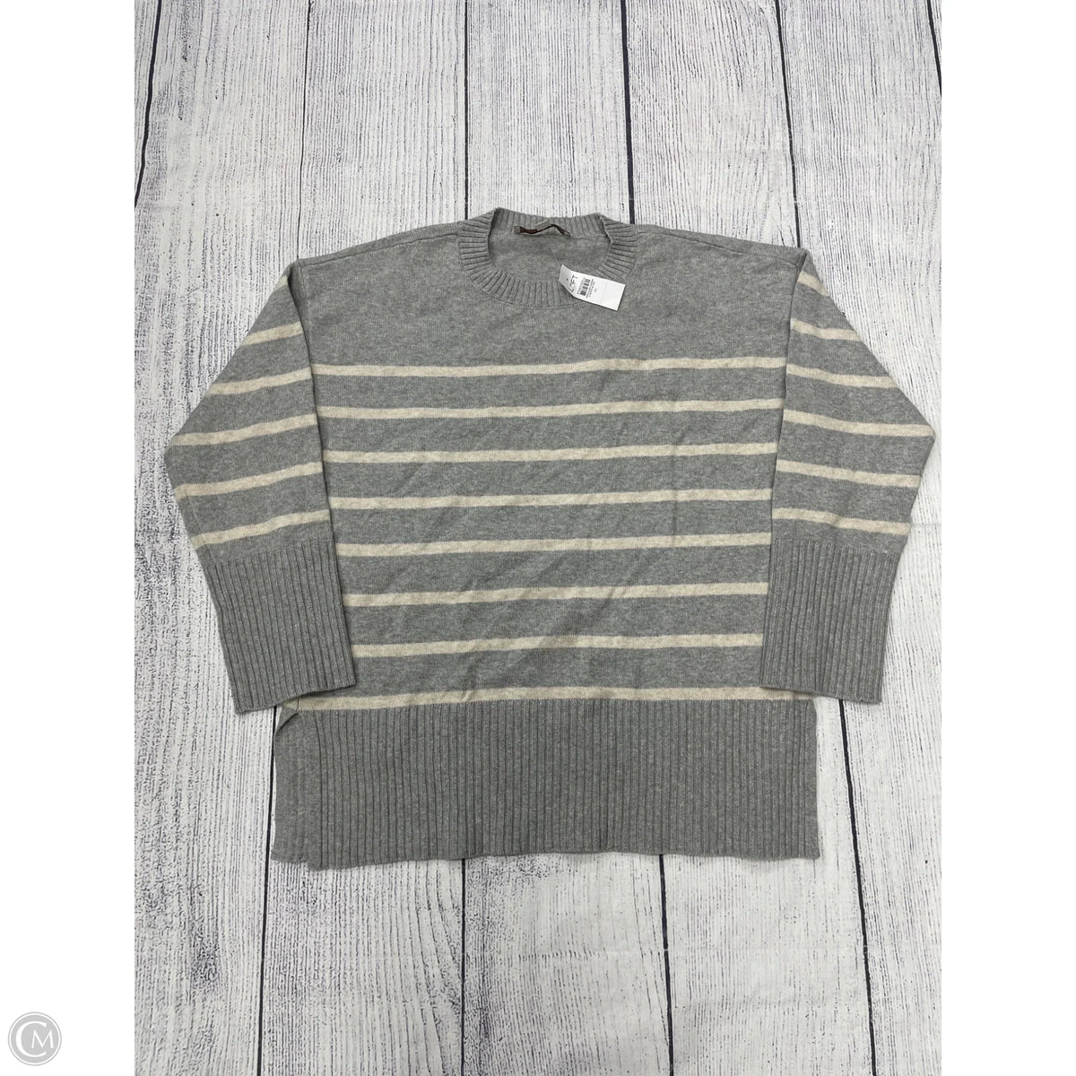 Sweater By Loft In Grey, Size: M