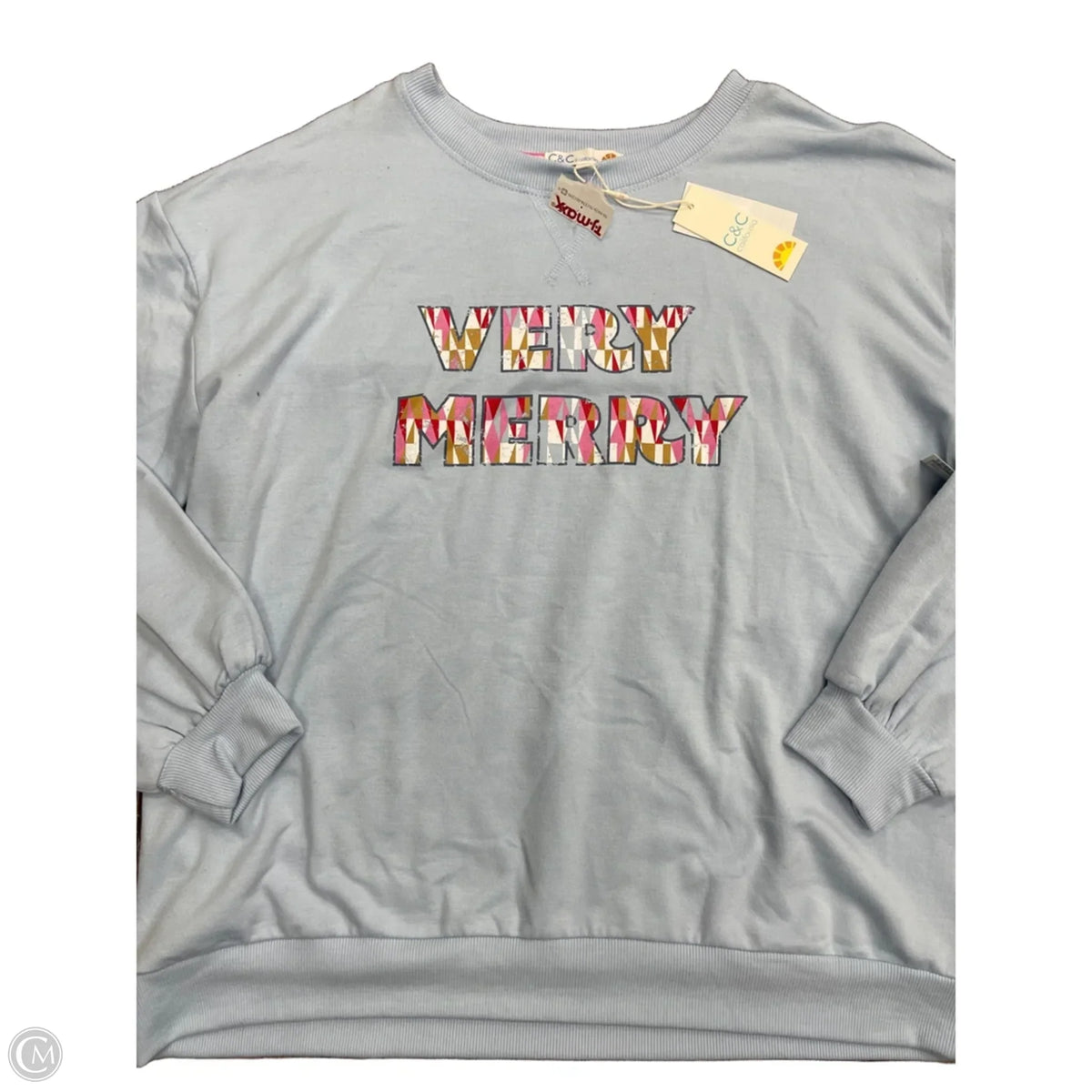 Sweatshirt Crewneck By C And C In Blue, Size: L
